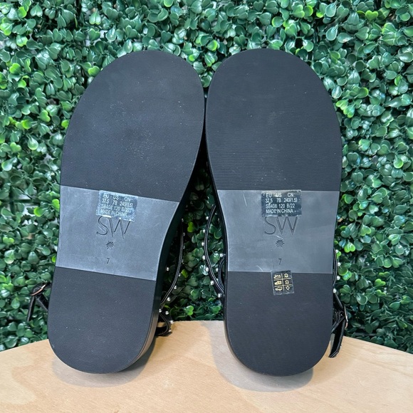 NWT Stuart Weitzman Summerlift Pearl Platform Ankle Strap Sandals Size 7 - Picture 6 of 12